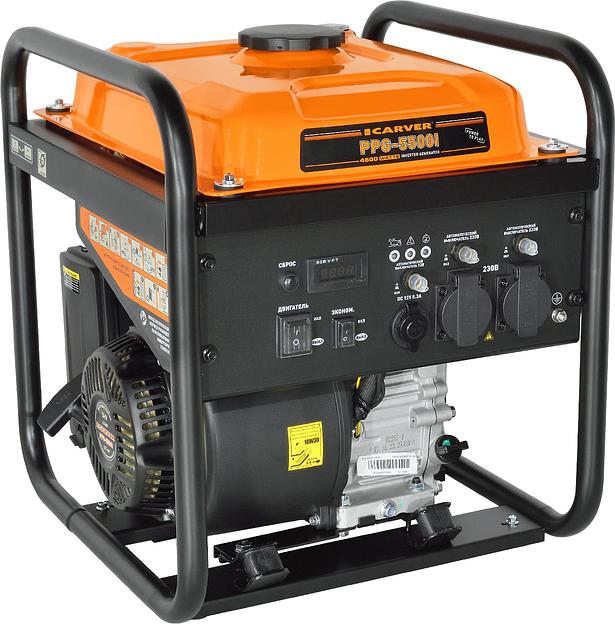 Генератор Carver PPG -5500I 4.5кВт фото 2