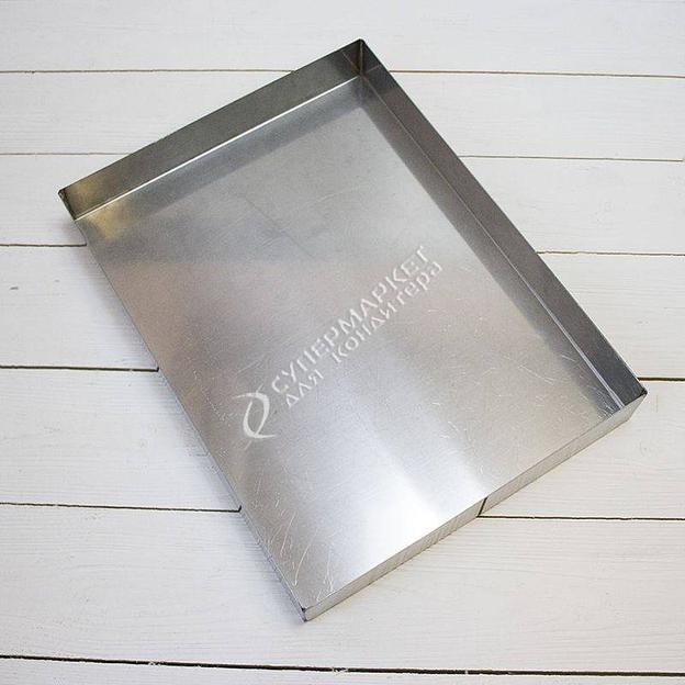 Противень 300х400 мм высота 50 мм 4 борта нержавеющая сталь фото 2