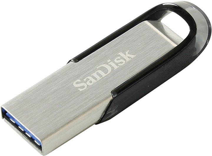 Флеш Диск Sandisk 32Gb Cruzer Ultra Flair SDCZ73-032G-G46 USB3.0 серебристый/черный фото 1