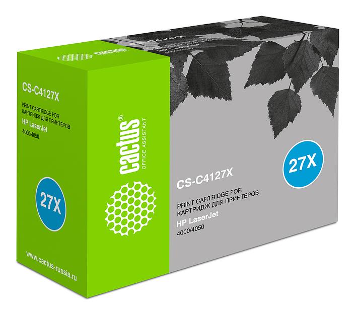 Картридж лазерный Cactus CS-C4127X C4127X черный (10000стр.) для HP LJ 4000/4050 фото 1