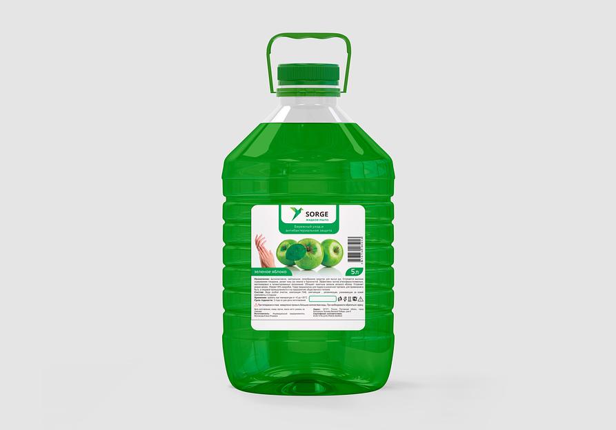 Жидкое мыло «Зелёное яблоко» 5 л фото 1