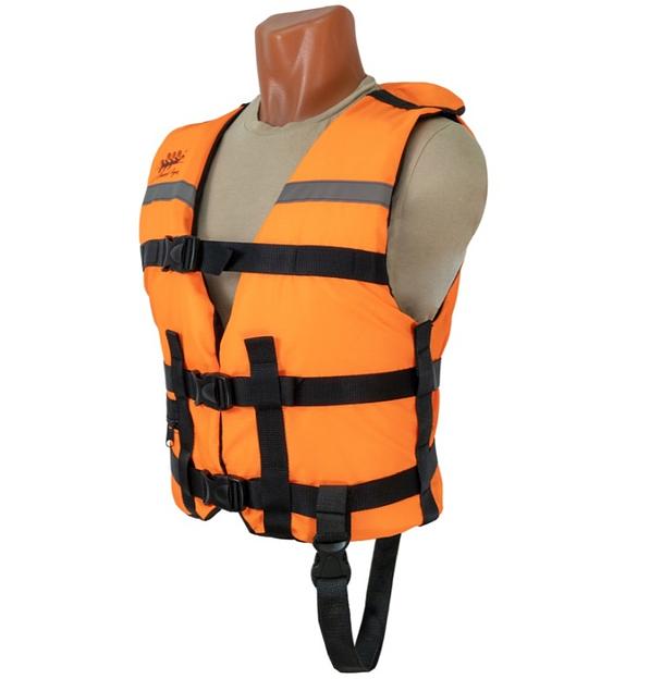 Жилет Таймень спасательный стандартный размер: L (48-50), цвет: оранжевый фото 2