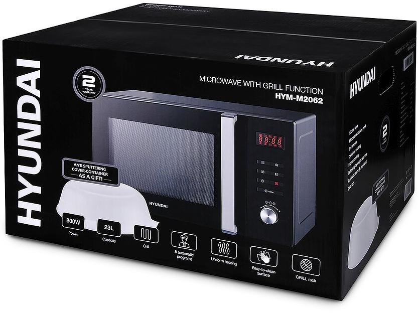 Микроволновая Печь Hyundai HYM-M2062 23л. 800Вт черный фото 2