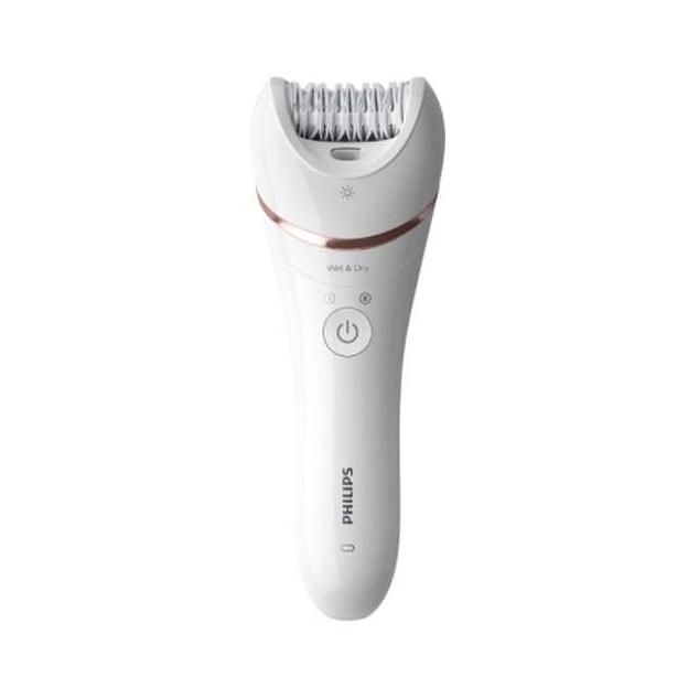 Эпилятор Philips BRE740/10 скор.:2 насад.:8 от аккум. белый фото 1