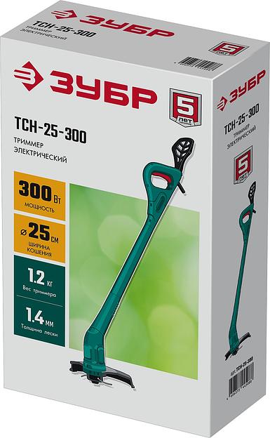ЗУБР 300 Вт, ш/с 25 см, сетевой триммер (ТСН-25-300) фото 8
