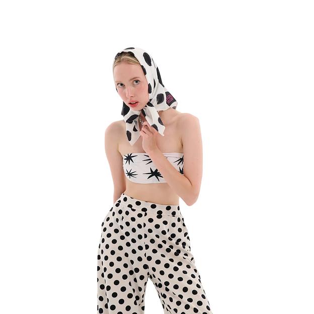 Женский платок «Корова» искусственный шёлк Армани 55×55 см фото 2