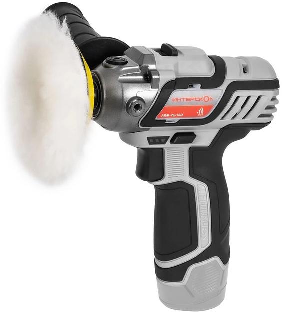 Полировальная машина Интерскол АПМ-76/12Э 8300об/мин рез.шпин.:M8 d=76мм (806.0.0.70) фото 1