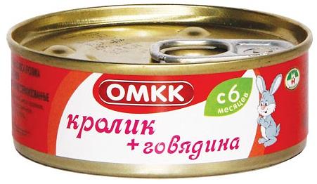 Детское питание Кролик+Говядина, ОМКК, 90 гр, опт фото 1