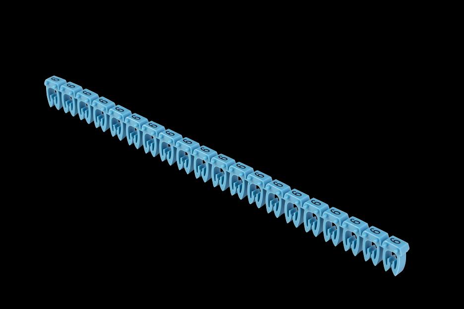 Маркер открытого типа KE 1,5-2,5мм2 символ '6' (500шт/упак) IEK фото 1