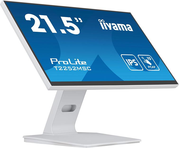Монитор Iiyama 21.5" ProLite T2252MSC-W2 белый IPS LED 5ms 16:9 HDMI M/M матовая 250cd 178гр/178гр 1920x1080 DP FHD USB Touch 4.5кг фото 4
