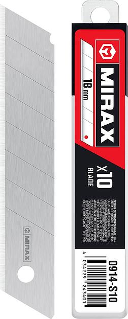 MIRAX MX-18, ширина 18 мм, 10 шт, сегментированные лезвия (0914-S10 ) фото 1