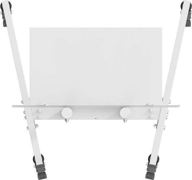 Стойка для телевизора Cactus CS-ST04, 37-70", напольный, мобильный, белый [cs-st04wt] фото 5