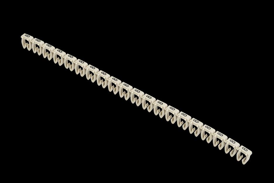 Маркер открытого типа KE 4-6мм2 символ '8' (500шт/упак) IEK фото 1