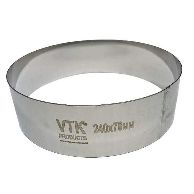Форма для выпечки и заморозки Кольцо диаметр 240 мм высота 70 мм фото 1