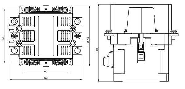 Пускатель ПМ12-100150, 100 А 1з+1р фото 2