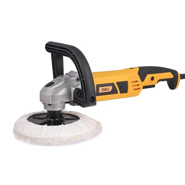 Шлифмашина полировальная сетевая Deli DL-PG180-E1, 1200 Вт, 180 мм, 800-3600 об/мин фото 1