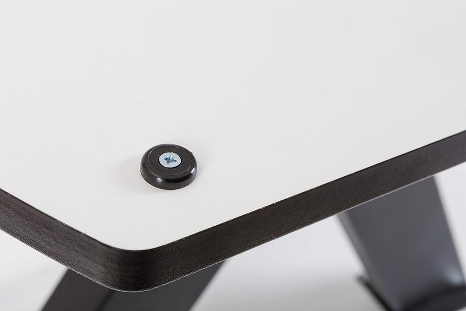 Стол Laval 120(+40)x80 см чёрный металл, белый мрамор глянец фото 6