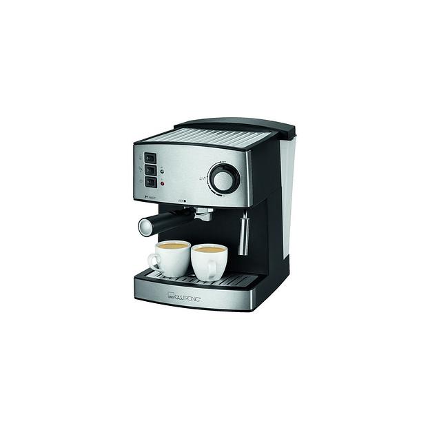 Кофеварка CLATRONIC ES 3643, рожковая, черный / нержавеющая сталь фото 1