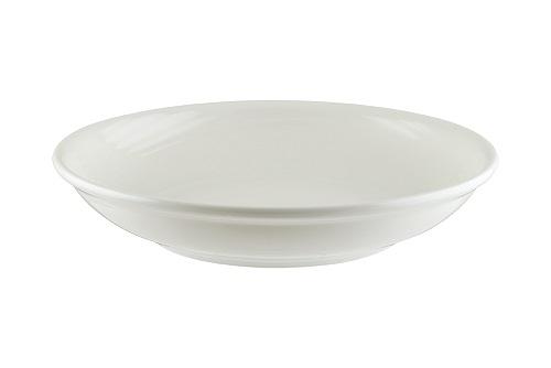 Соусник  50 мл. d=90 мм. Белый, форма Луп узкая полоска /1/24/ фото 1