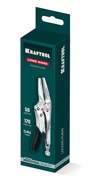 KRAFTOOL Long nose, 170 мм, зажимные клещи (2252) фото 2