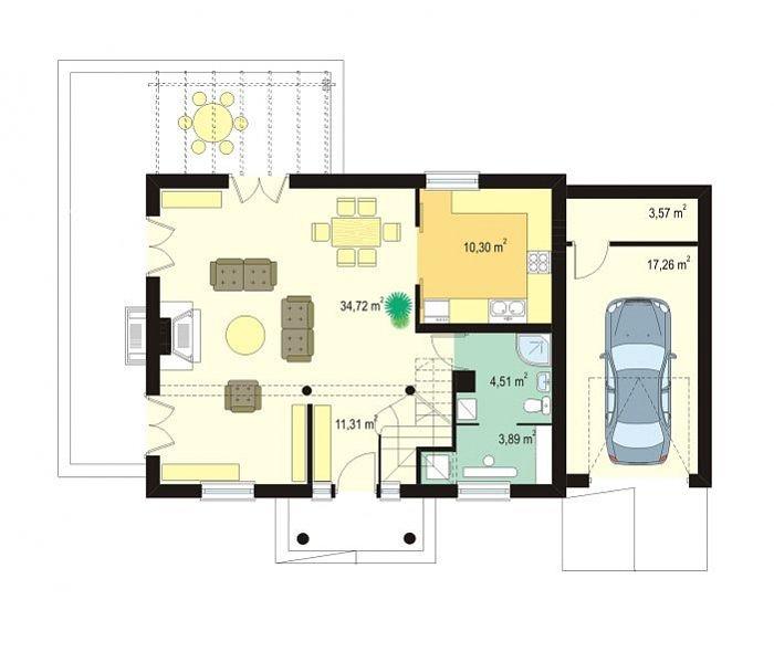 Проект каркасного дома «КД-113-158» под ключ фото 2