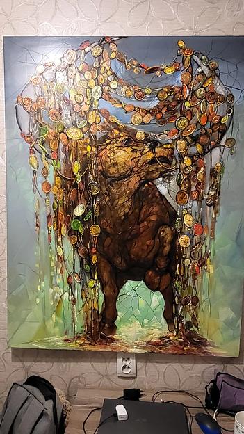 Картина из серии «Золотой телец» ОПТ фото 1