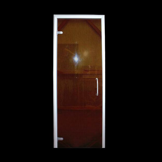 Дверь для бани/сауны «Бронза прозрачная» фото 1