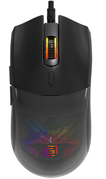 Мышь Оклик 714GM черный оптическая (3200dpi) USB (7but) фото 1