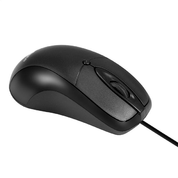 Мышь ExeGate Professional Standard B100 (USB, оптическая, 1000dpi, 3D, 3 кнопки и колесо прокрутки, длина кабеля 1,5м, черный, Color Box) фото 1