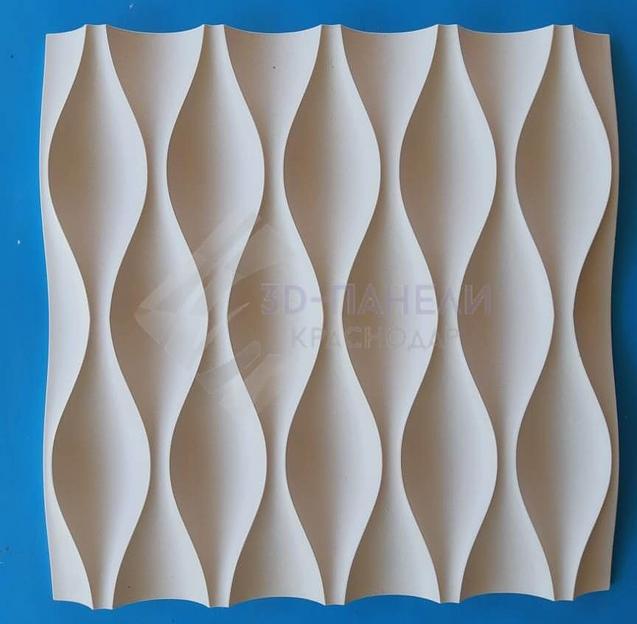 Панель гипсовая 3D эконом «Бутоны» 500×500 мм фото 2