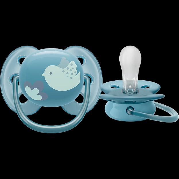Пустышка ultra soft, птичка, 6-18 мес., 1 шт. Philips AVENT SCF092/04 фото 1