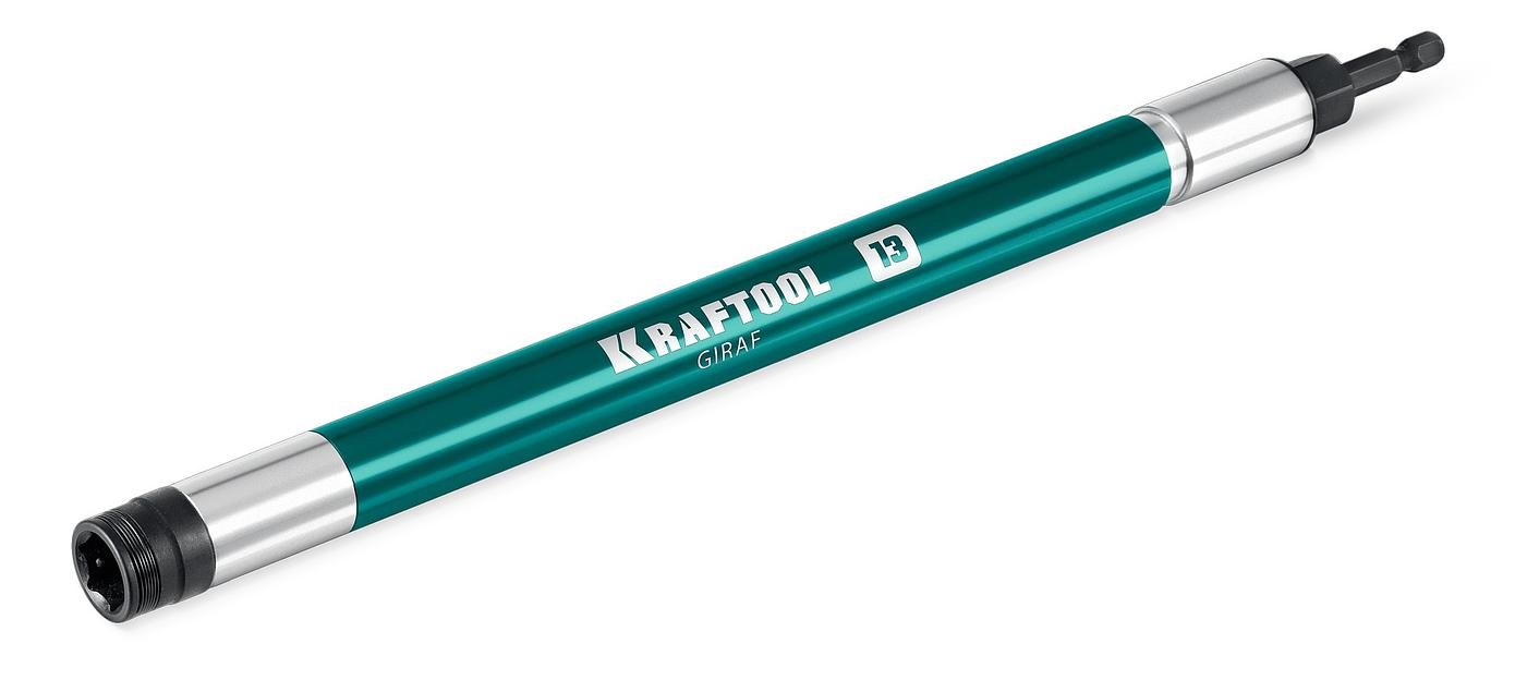 KRAFTOOL X-DRIVE LONG, 13 мм (М8), 285 мм, длинная ударная бита с торцовой головкой (26197-13) фото 1
