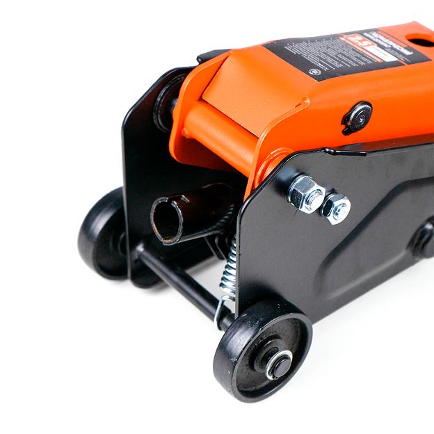 Гидравлический компактный подкатной домкрат 2.5т 135-395мм Kingqueen QJD61-3A-1 фото 4