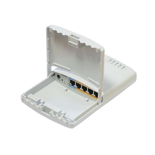 Маршрутизатор MikroTik PowerBOX with 650MHz CPU, 64MB RAM, 5xLAN (four with PoE out), RouterOS L4, outdoor case, PSU, PoE, mounting set (RB750P-PBr2) фото 2