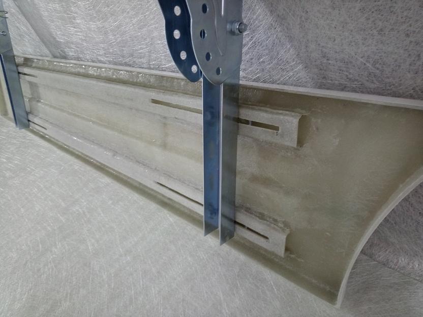 Боковая защита фургона, отбойник (длина 3000 мм) из стеклопластика ОПТ фото 1