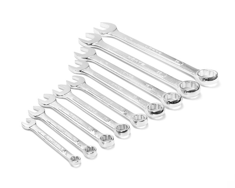 Набор ключей комбиниров.9шт. (8-24) хром. HOR с поверкой фото 1