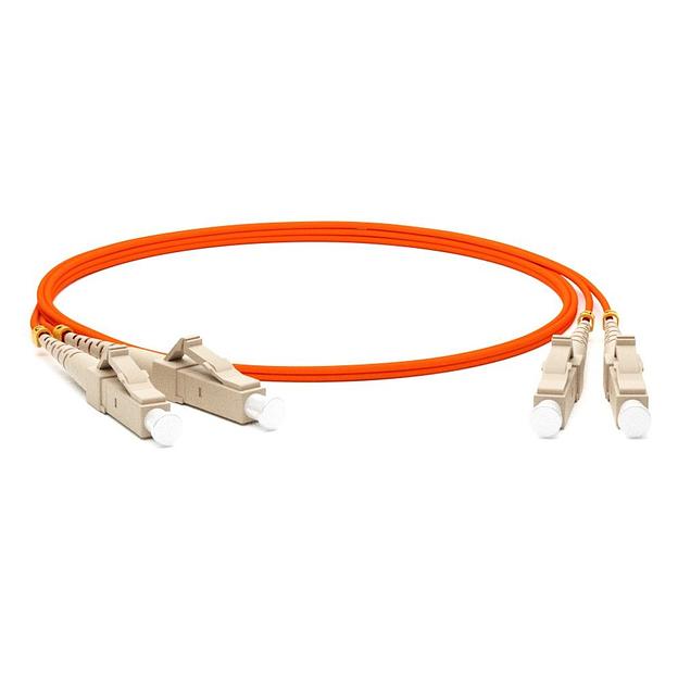 Hyperline FC-D2-50-LC/PR-LC/PR-H-10M-LSZH-OR Патч-корд волоконно-оптический (шнур) MM 50/125, LC-LC, 2.0 мм, duplex, LSZH, 10 м Hyperline FC-D2-50-LC/PR-LC/PR-H-10M-LSZH-OR фото 1