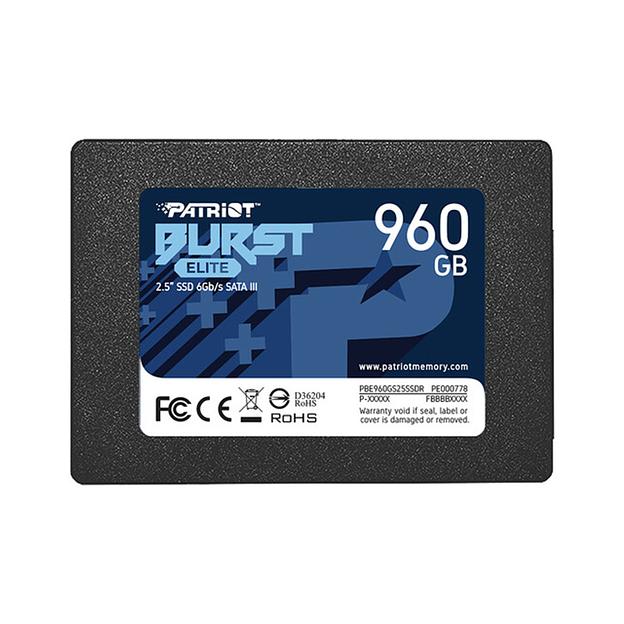 Твердотельный накопитель SSD Patriot Burst Elite 960GB SATA PBE960GS25SSDR фото 1