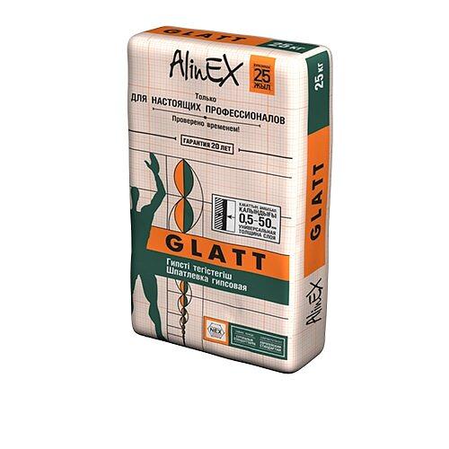 AlinEX «GLATT» Гипсовая универсальная шпатлевка 25 кг фото 1