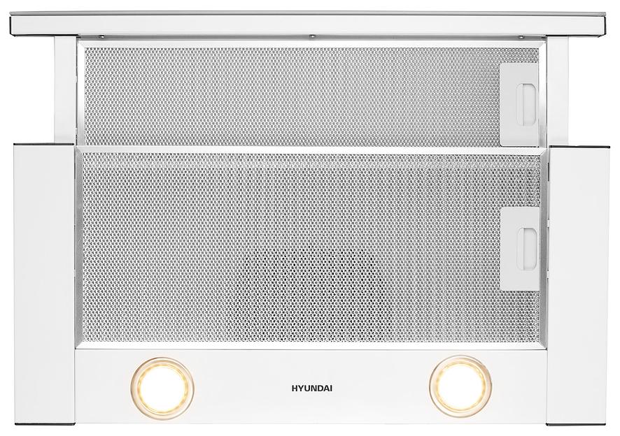 Вытяжка встраиваемая Hyundai HBH 6236 WG белый управление: кнопочное (1 мотор) фото 9