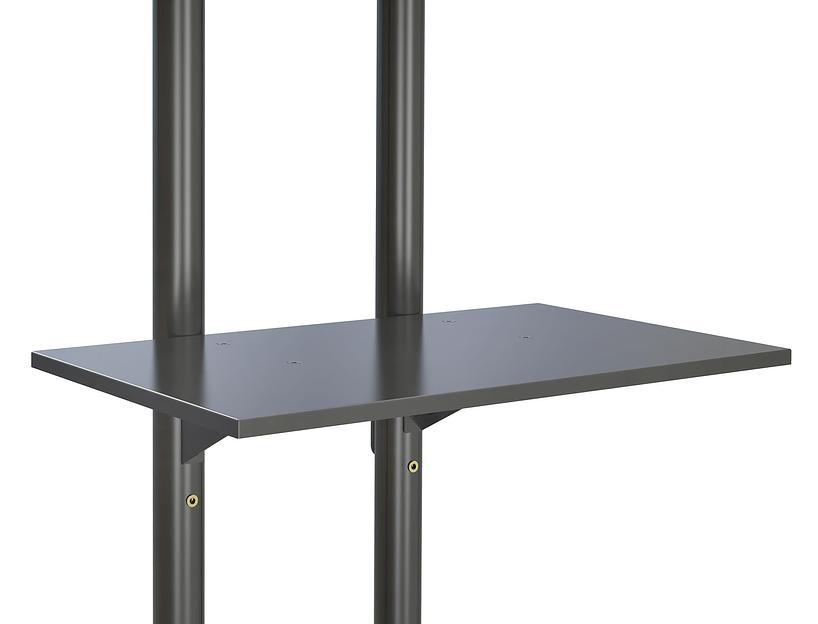 Стойка для телевизора Cactus CS-ST04 черный 37"-70" макс.68кг напольный мобильный фото 3