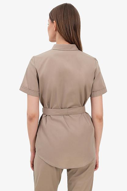 Рубашка медицинская женская DB3-83-01-1, 64 (мускат), опт фото 5