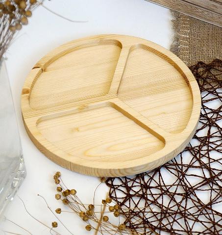 Менажница «Круг 3», d250, сосна фото 1