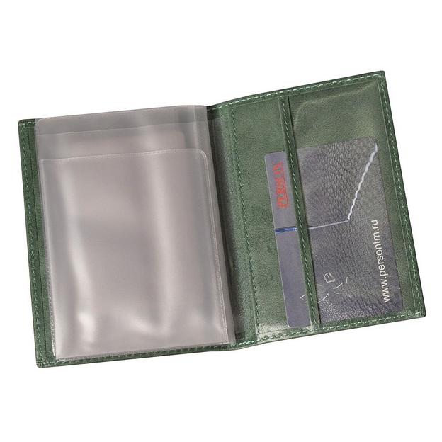 Обложка для автодокументов Флауэрс С-БС-1-Д/зел фото 3