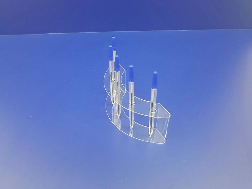 Подставка для ручек карандашей кистей 5 секции (размещение полукруг, глубокий вырез) фото 2