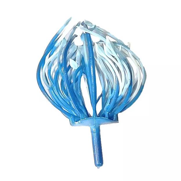 Добавка тычинка густая синяя с белыми кончиками с ножкой 5,5см 510шт/кг фото 4