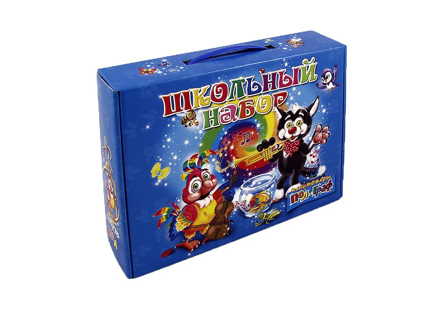 Коробка для школьного набора «Пол и Граф» (синяя), М-772 фото 1