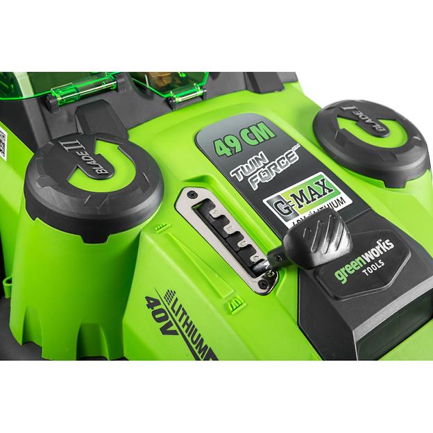 Газонокосилка роторная Greenworks G40LM49DBK4 (2500207VB) фото 3