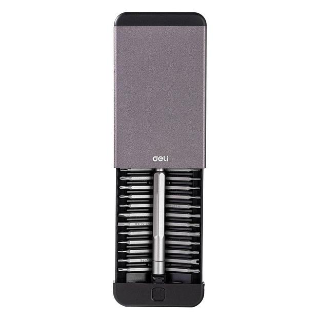 Набор прецизионных отверток Deli DL3525 25 предметов корпус из алюминиевого сплава фото 3