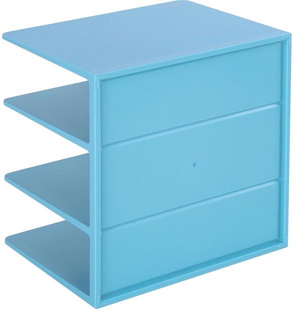 Подставка-ограничитель для книг Deli NS006BLUE Nusign 162x162x122мм синий фото 2